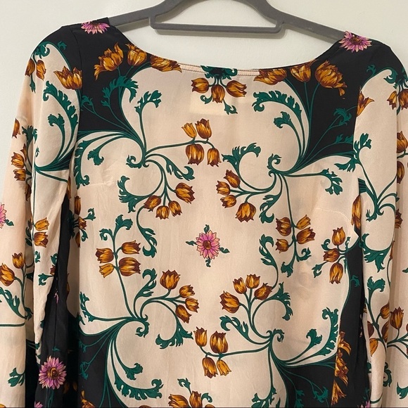 Maeve Anthropologie Florence Silk Floral Blouse - Picture 3 of 8